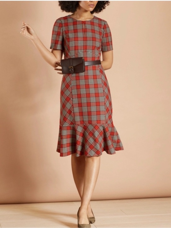 Brooks Brothers Dresses & Skirts - Brooks Brothers Plaid Flounce Hem Dress